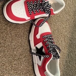 Vintage Havana Red and White Sneakers